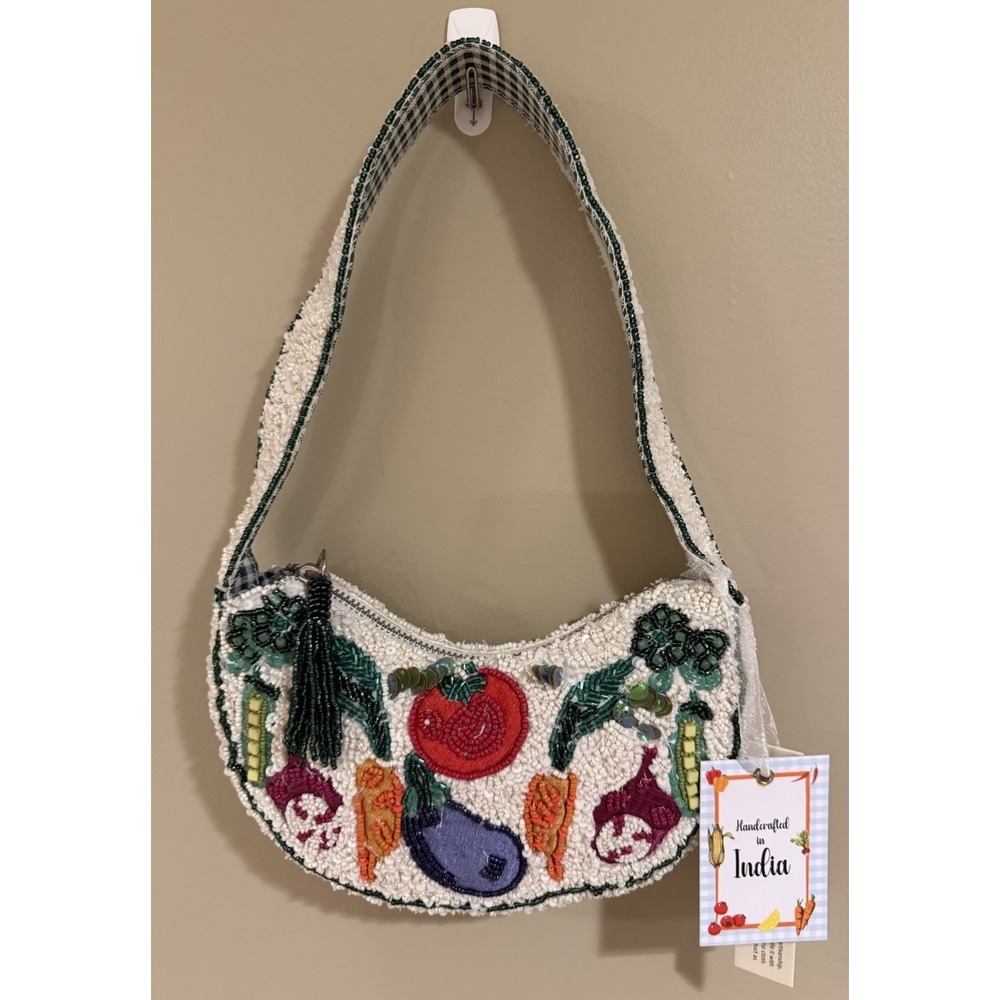 New Release Viral‎ Beaded  Vegetable Shoulder Bag Handcrafted In India